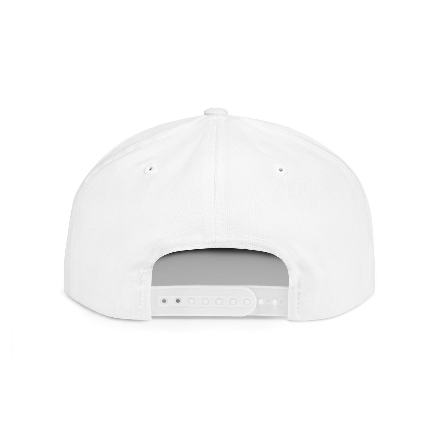 RSPA Athletic Flat Bill Snapback Cap - Stylish White Hat for Sports Lovers